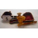 Small carved Meerschaum cheroot holder