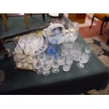 Large collection of glass