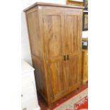 Small hardwood wardrobe