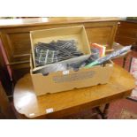 Collection of model train track etc.