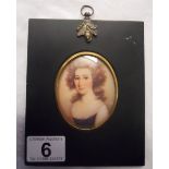 Framed portrait miniature