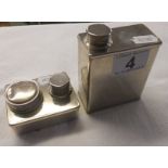 White metal spirit container and burner