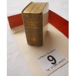 Miniature ivory bound prayer book