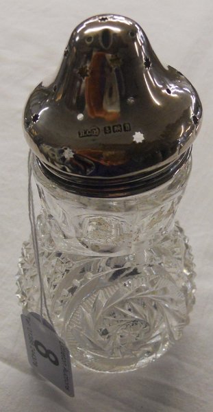 Silver topped sugar shaker