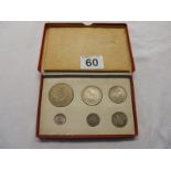 George VI 1937 6 coin set in box of issue