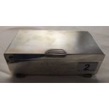 Silver cigarette box