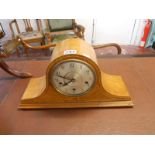 Inlaid mantle clock