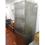 Chromed fridge freezer in working order