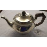 Silver teapot - Gross approx. weight 605g