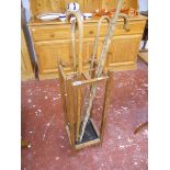 Oak stick stand to include walking sticks