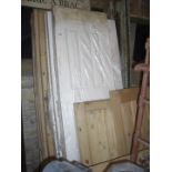 Large collection of pine and painted doors - many as new