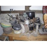 Large collection of cooking pots etc