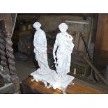 Pair of spelter figures