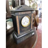 Large slate mantle clock