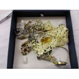 Box of costume jewellery