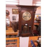 Edwardian wall clock in working order