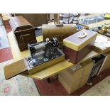 2 Singer sewing machines