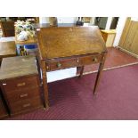 Georgian oak Clerk's desk