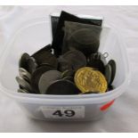 Box of coins to include some silver