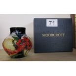 Moorcroft vase - Tubeline cornfield & flower pattern