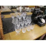 Collection of cut glasses