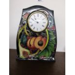 Large Moorcroft clock - Queens choice by Emma Bossons