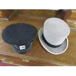 Top hat & military cap