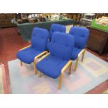 Set of 4 modern chairs