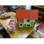 Dolls house with furniture