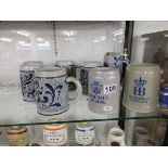 Collection of German tankards