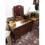 Inlaid Edwardian mahogany dressing chest