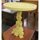 Ornate Oriental resin tripod table