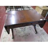 Miniature mahogany sofa table