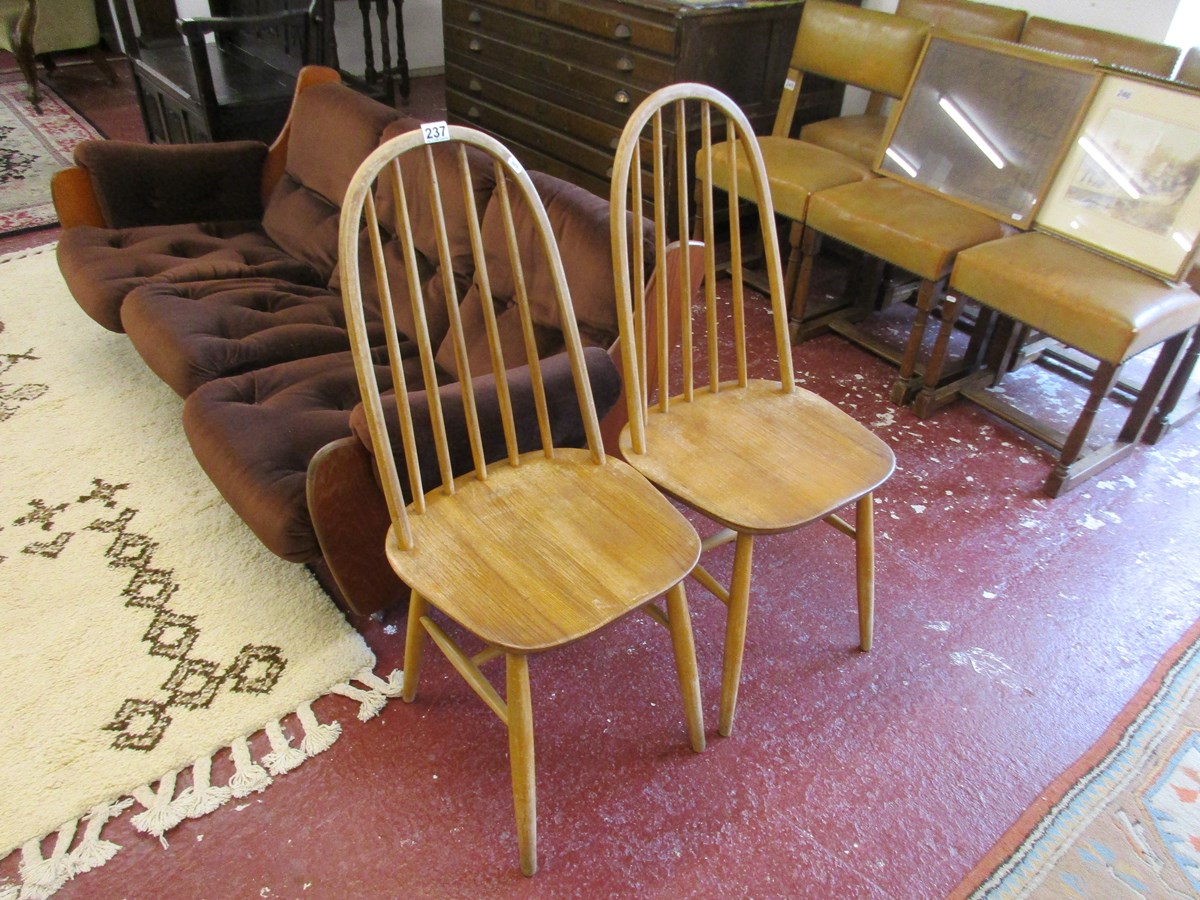 Pair of Ercol dining chairs