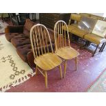 Pair of Ercol dining chairs