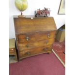 Georgian oak bureau