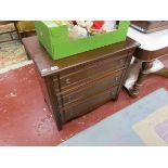 Edwardian oak chest of 3 drawers