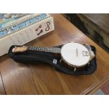 Ukulele banjo by Dulcetta of London with case