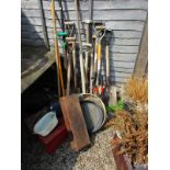 Large collection of garden tools etc