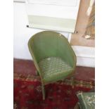 Lloyd Loom style tub chair