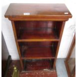 Small pine open bookcase