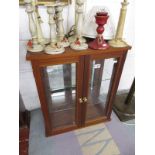 Mahogany & glazed display cabinet