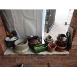 Collection of pots etc