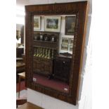 Mahogany framed wall mirror