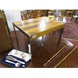 Retro rosewood & chrome coffee table