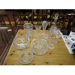 Collection of cut glass