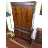Mahogany drinks cabinet with slide
