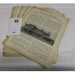 Collection of magazines - The Locomotive - Circa 1907