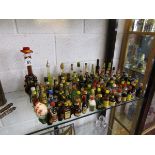 Large collection of booze miniatures, mostly full