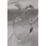 Victorian glass claret jug